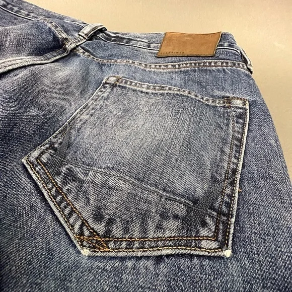 SOLD ARCHIVE 1 AllSaints Nash Iggy Fit Jeans Faded 34-36W Embroidered Denim - Picture 11 of 14